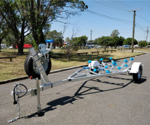 Boat Trailer with Wobble Rollers 750KG ATM