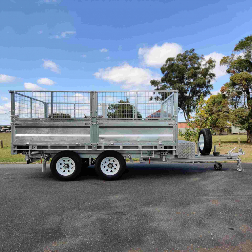 12x7 Hydraulic 3 Way Tipper Flat Top Trailer ATM  3500KG - Image 2