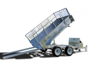 8×5 Hydraulic Tipper Tandem Box Trailer ATM 3500KG